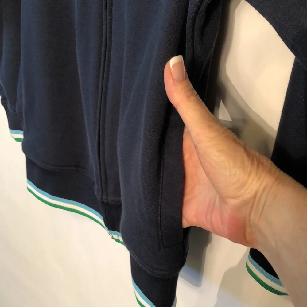 Sonoma zip up varsity jacket sz L(7)